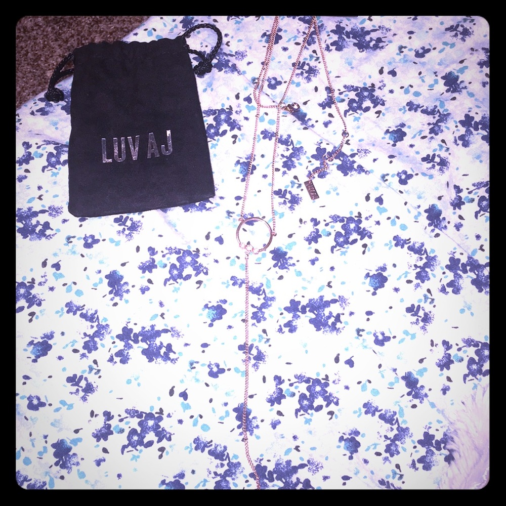 LUV AJ Necklace from fabfitfun top clasps need fix